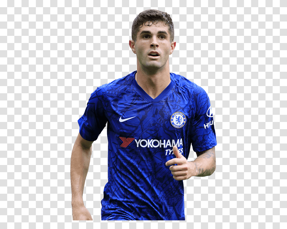 Christian Mathe Pulisic Pulisic, Clothing, Apparel, Shirt, Person Transparent Png