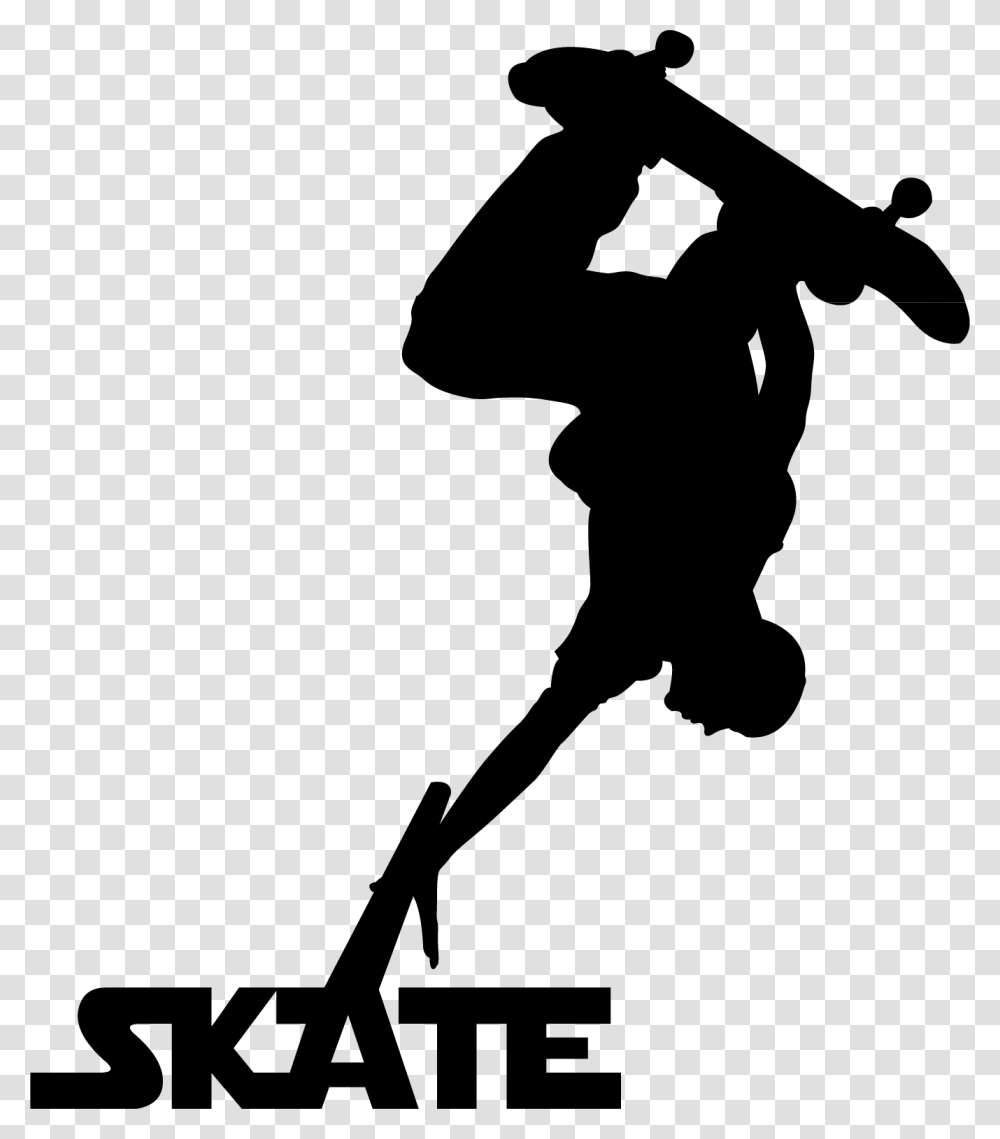 Christian Skaters, Silhouette, Person, Stencil, Leisure Activities Transparent Png