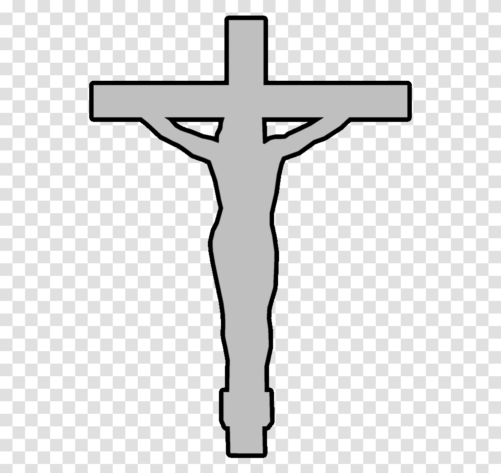Christianity Clipart Template Christian Cross Clip Outline Of Jesus On The Cross, Crucifix, Person, Human Transparent Png