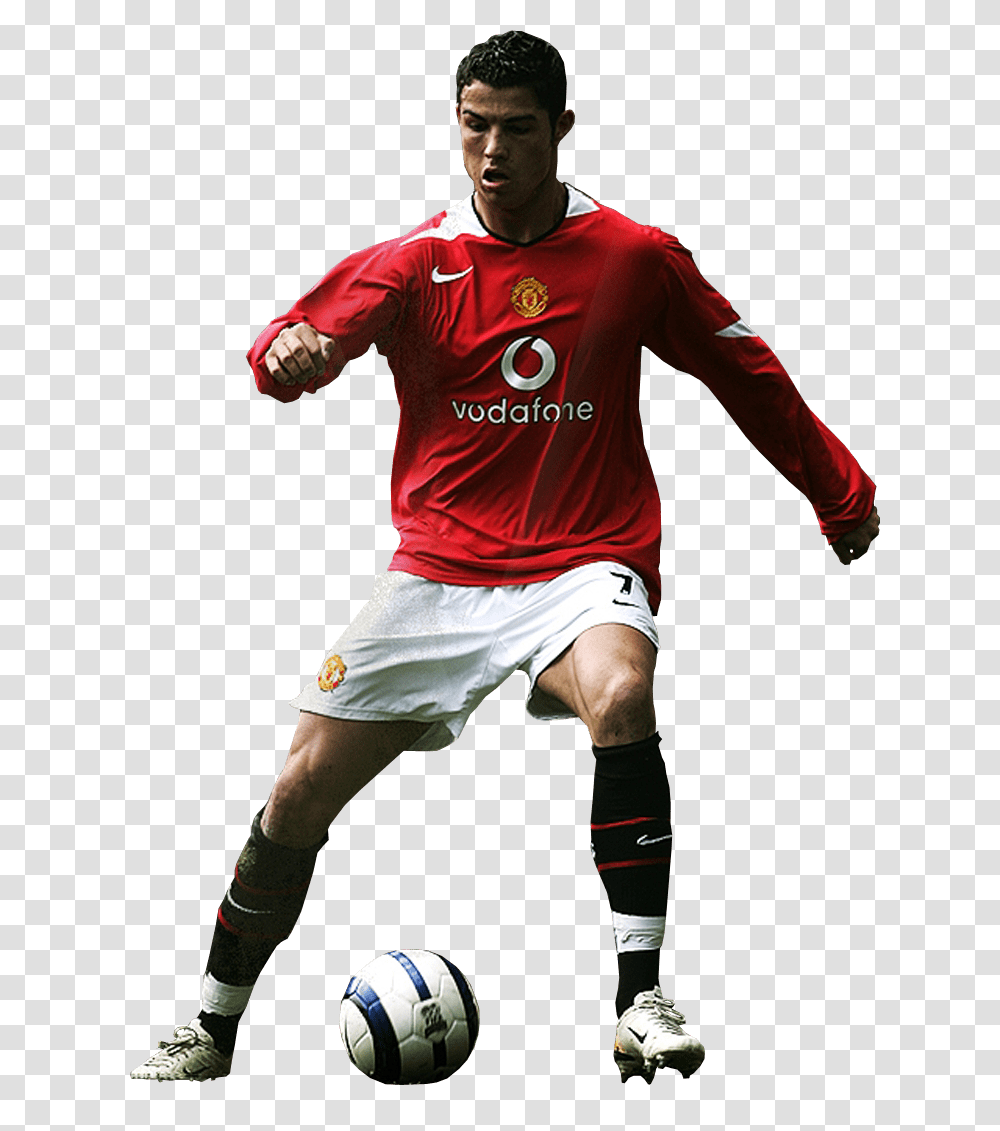 Christiano Ronaldo Man Utd Colours, Soccer Ball, Football, Team Sport, Person Transparent Png