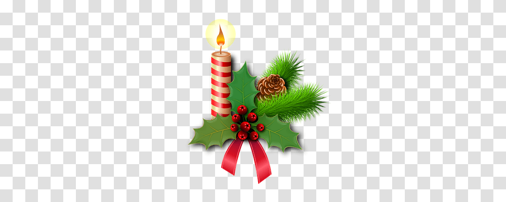 Christmas Holiday, Candle, Leaf, Plant Transparent Png