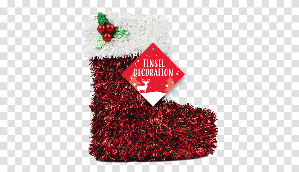 Christmas 3d Tinsel Table Decoration Strawberry, Christmas Stocking, Gift, Paper Transparent Png