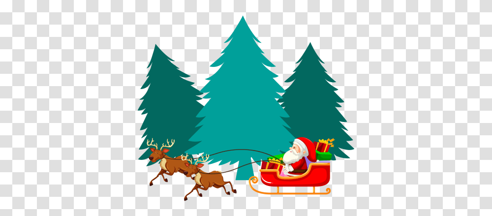 Christmas 456 Free Images Starpng Christmas Santa Claus Vehicle, Tree, Plant, Ornament, Christmas Tree Transparent Png