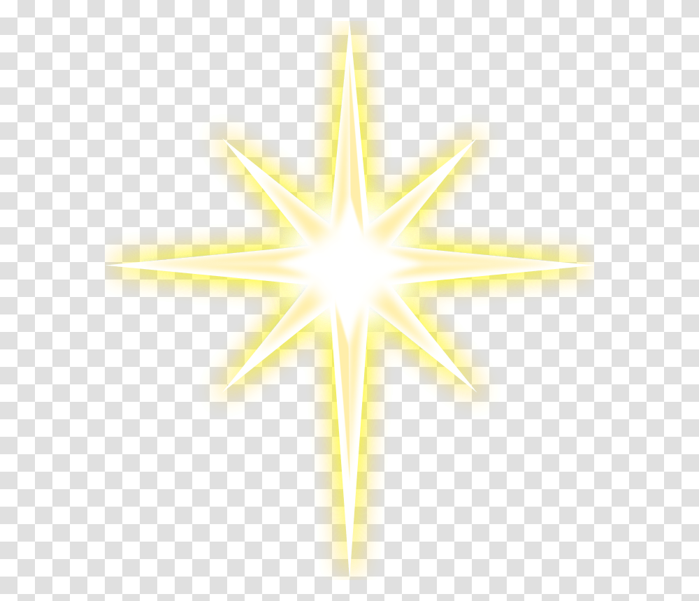Christmas 7 Shining Star Vector, Cross, Star Symbol, Lighting Transparent Png