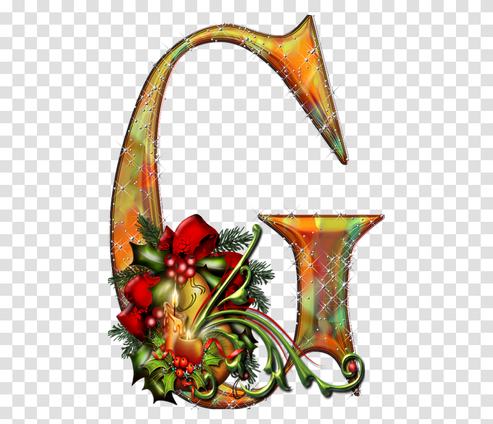 Christmas A Letter Alphabet, Floral Design, Pattern Transparent Png