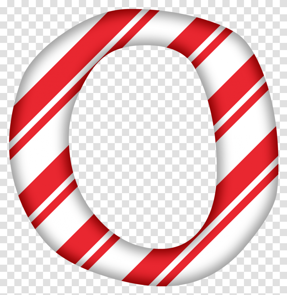 Christmas Alphabet Letters Candy Cane Letter O, Tape, Stick, Photography Transparent Png