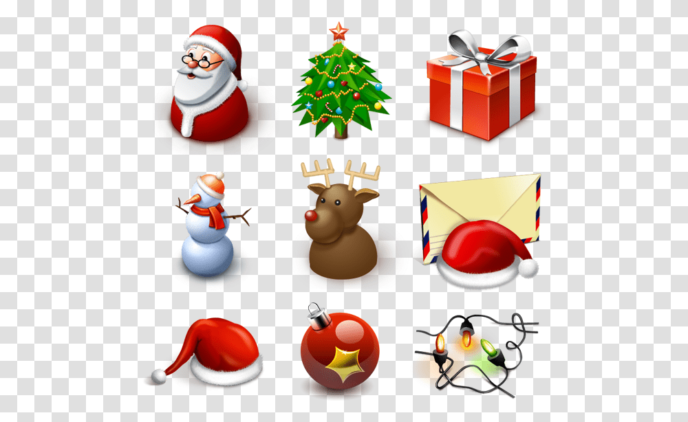 Christmas And Happy New Year Icons, Tree, Plant, Gift, Ornament Transparent Png