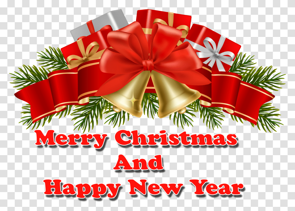 Christmas And New Year Background Merry Christmas And Happy New Year, Gift, Plant, Tree Transparent Png