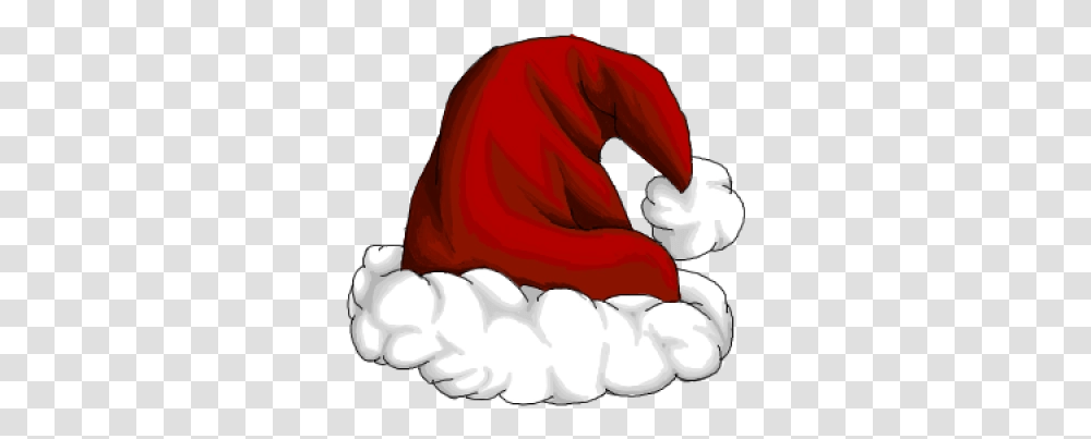 Christmas And Vectors For Free Download Dlpngcom Santa Hats Clipart, Hand, Beak, Bird, Animal Transparent Png