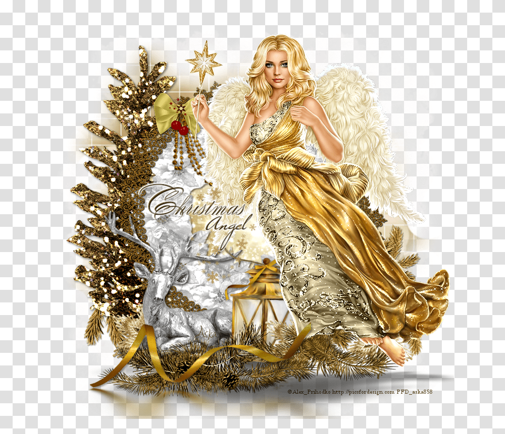Christmas Angel Christmas Angels, Person, Art, Painting, Christmas Tree Transparent Png