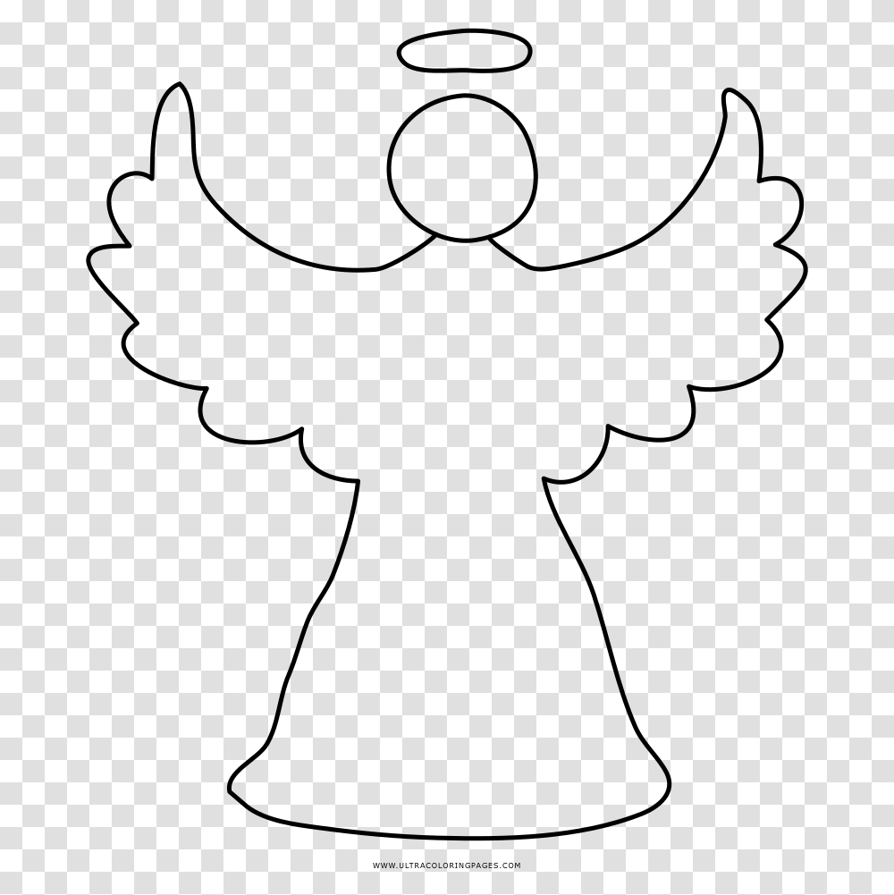 Christmas Angel Coloring, Gray, World Of Warcraft Transparent Png