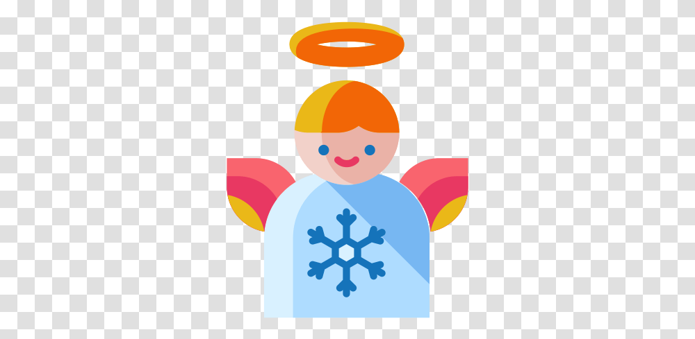 Christmas Angel Winter Decoration Snowflake Decorate Icon Clip Art, Light, Flare, Baby Transparent Png