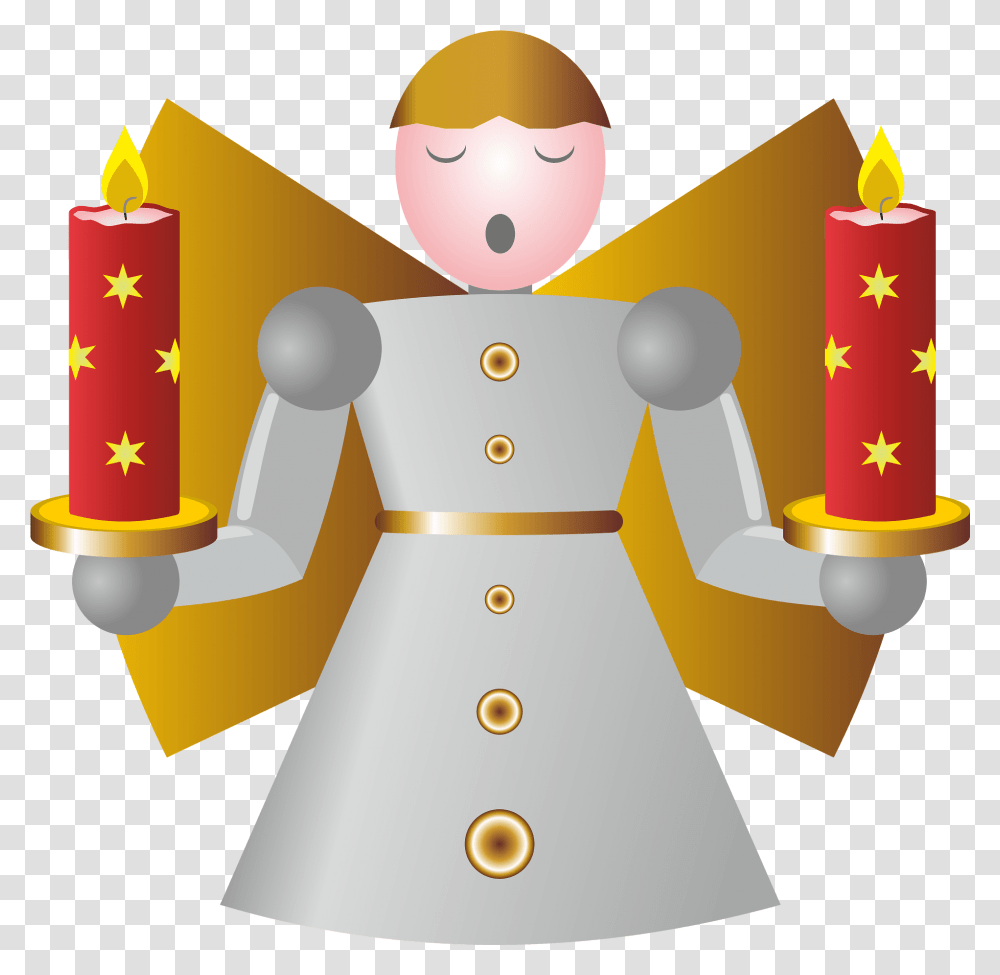 Christmas Angel With Advent Candles Clipart Free Download Christmas Day, Clothing, Apparel, Coat, Snowman Transparent Png