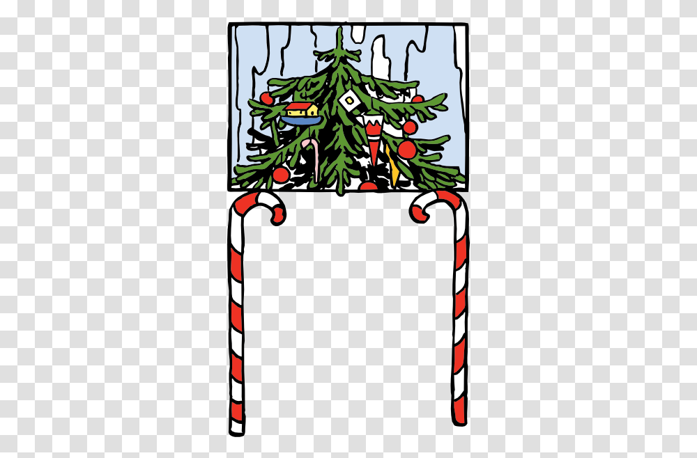 Christmas Arch Clip Art Free, Tree, Plant, Cane, Stick Transparent Png
