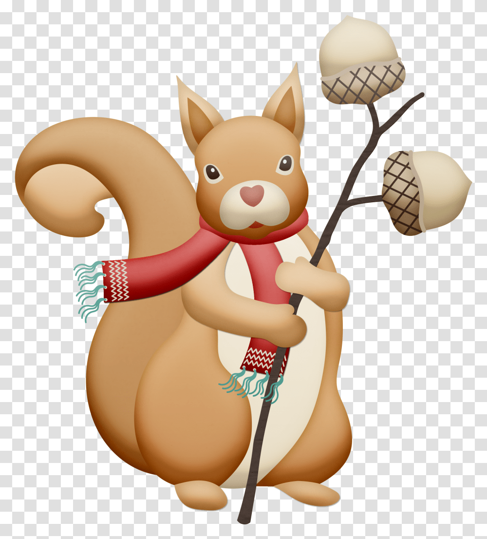 Christmas Autumn Fall Squirrel Clip Squirrel Clip Art Winter, Toy, Seed, Grain, Produce Transparent Png