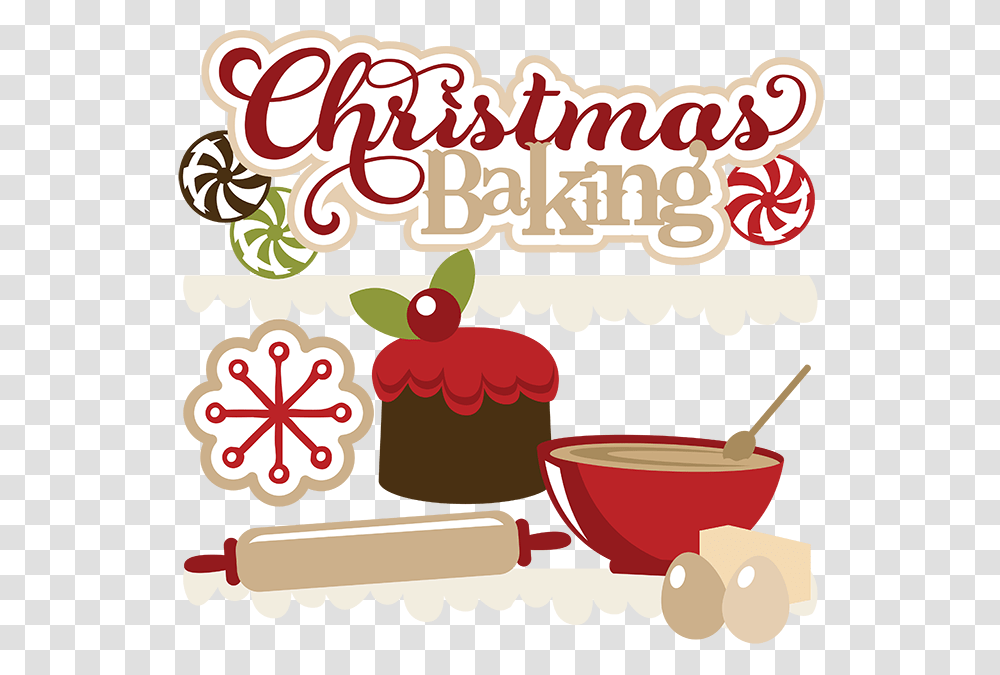 Christmas Baking Clipart, Label, Bowl, Meal Transparent Png