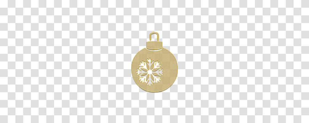 Christmas Ball Holiday, Gold, Pendant, Locket Transparent Png