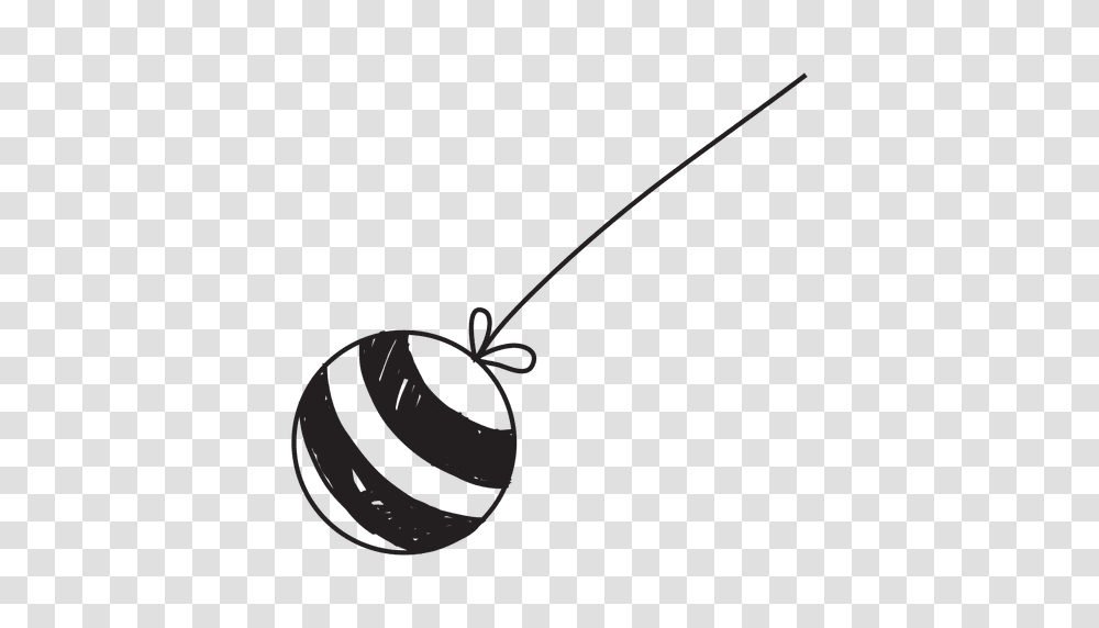 Christmas Ball Hand Drawn Icon, Bow, Animal, Insect, Invertebrate Transparent Png