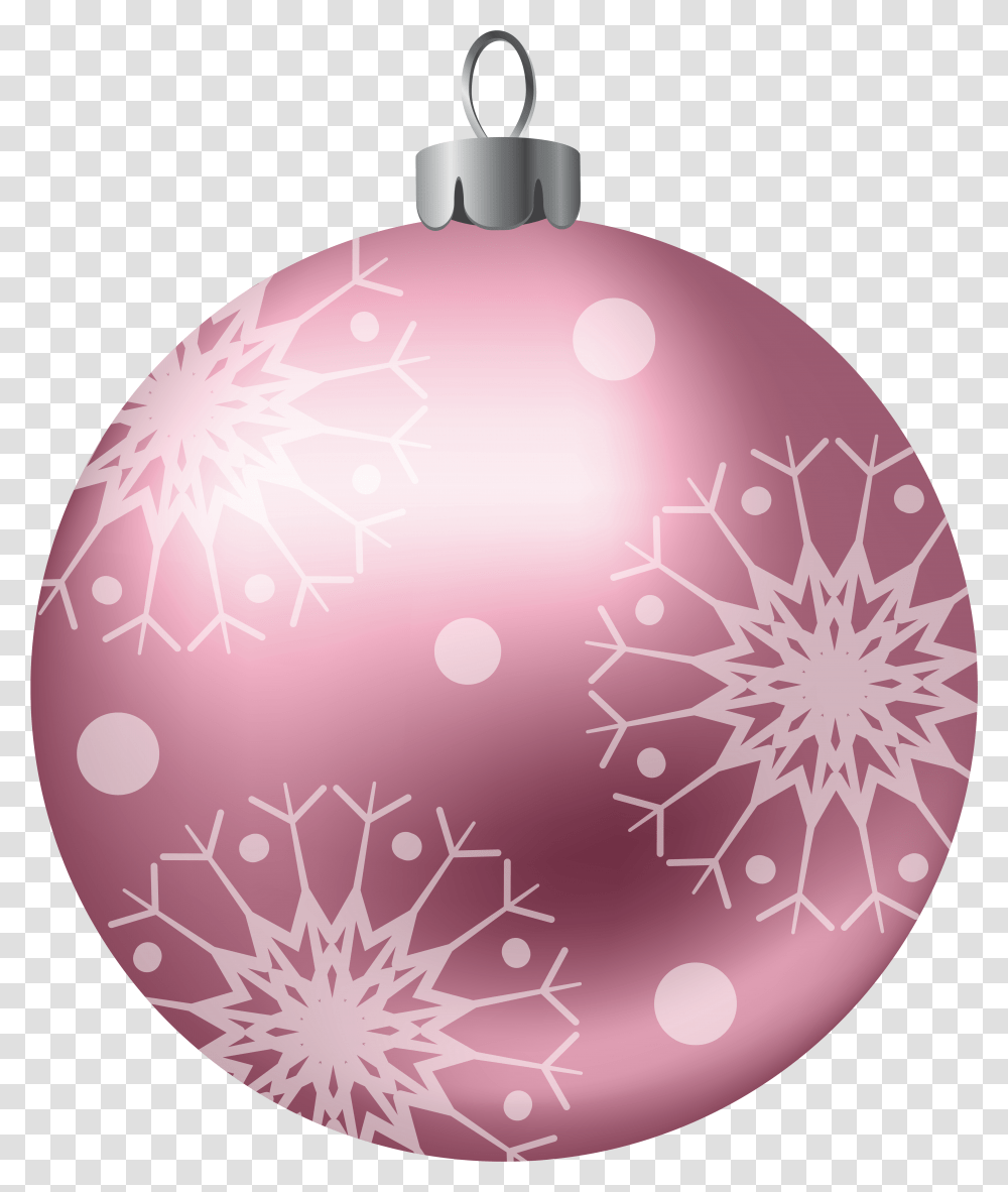 Christmas Ball Pink Clipart Image Pink Christmas Ornament Clipart, Lamp, Pattern, Graphics Transparent Png