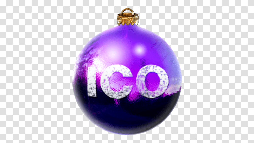 Christmas Ball - Tha Icon Christmas Day, Sphere, Ornament, Purple,  Transparent Png