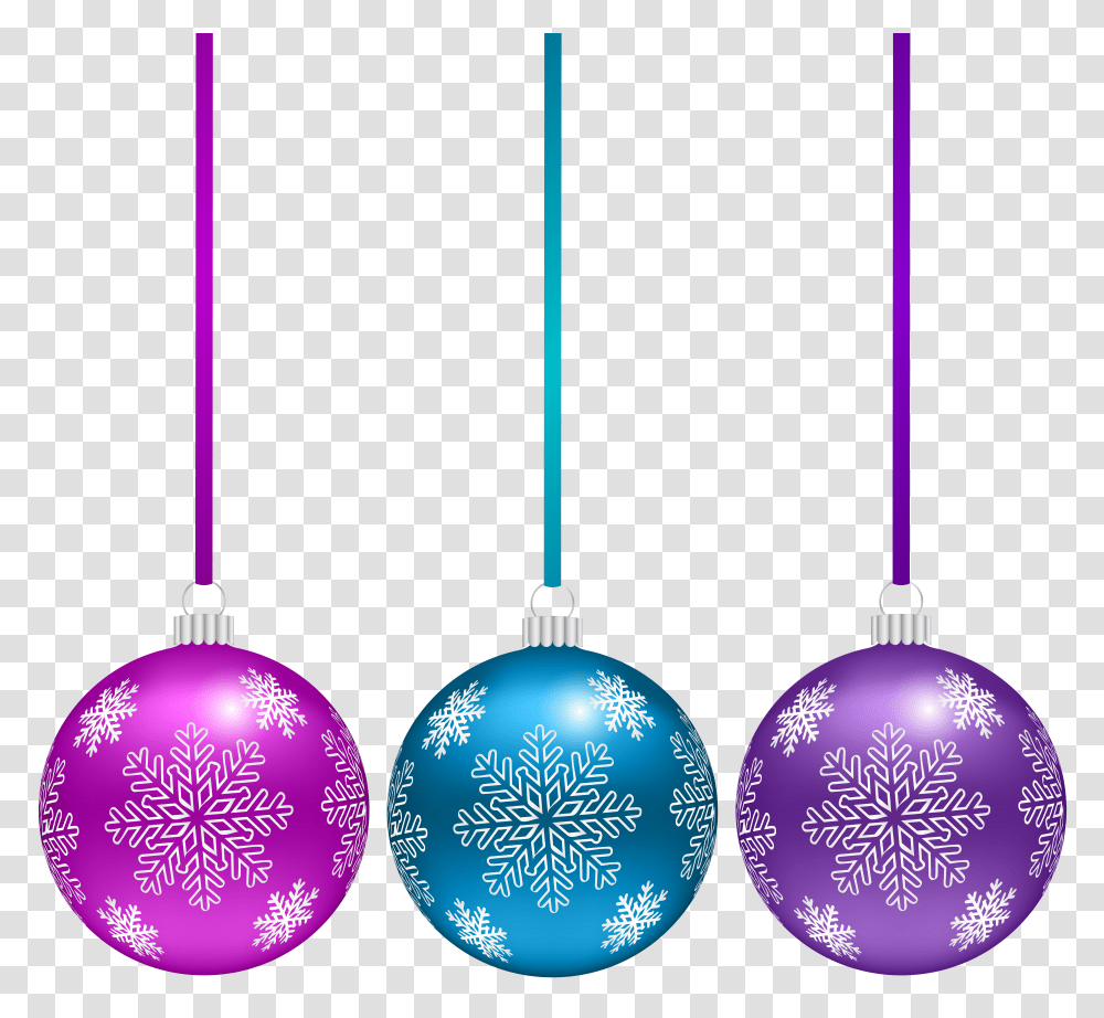 Christmas Ball With Snowflakes Set Clip Gallery Transparent Png