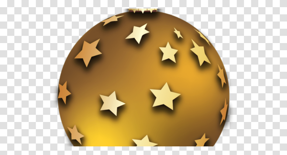 Christmas Balls Clipart Red, Star Symbol, Cross, Gold Transparent Png
