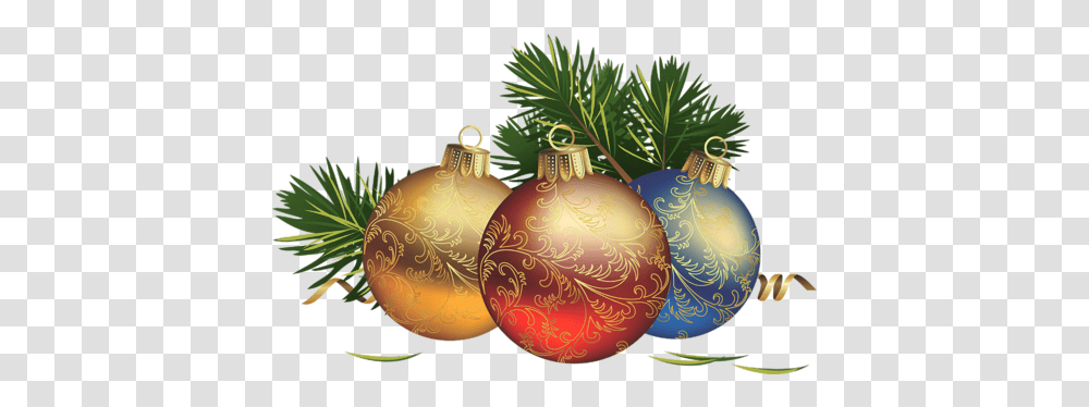 Christmas Balls With Pine Clipart Background Christmas Clipart, Plant, Tree, Ornament, Pattern Transparent Png