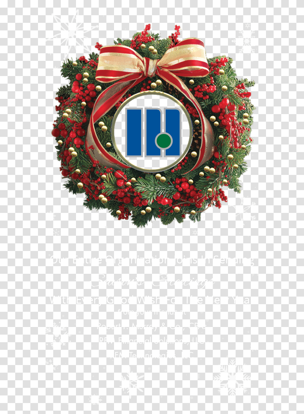 Christmas Banner 2018 Rfm Christmas Banner Mobile3 Wreath, Ornament, Tree, Plant, Pattern Transparent Png