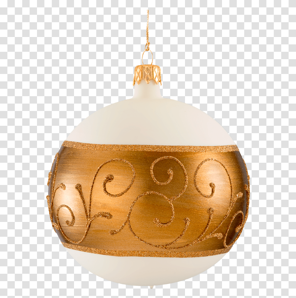 Christmas Bauble White Matt With Copper Tape Ceiling Fixture, Lamp, Candle, Lampshade, Lute Transparent Png