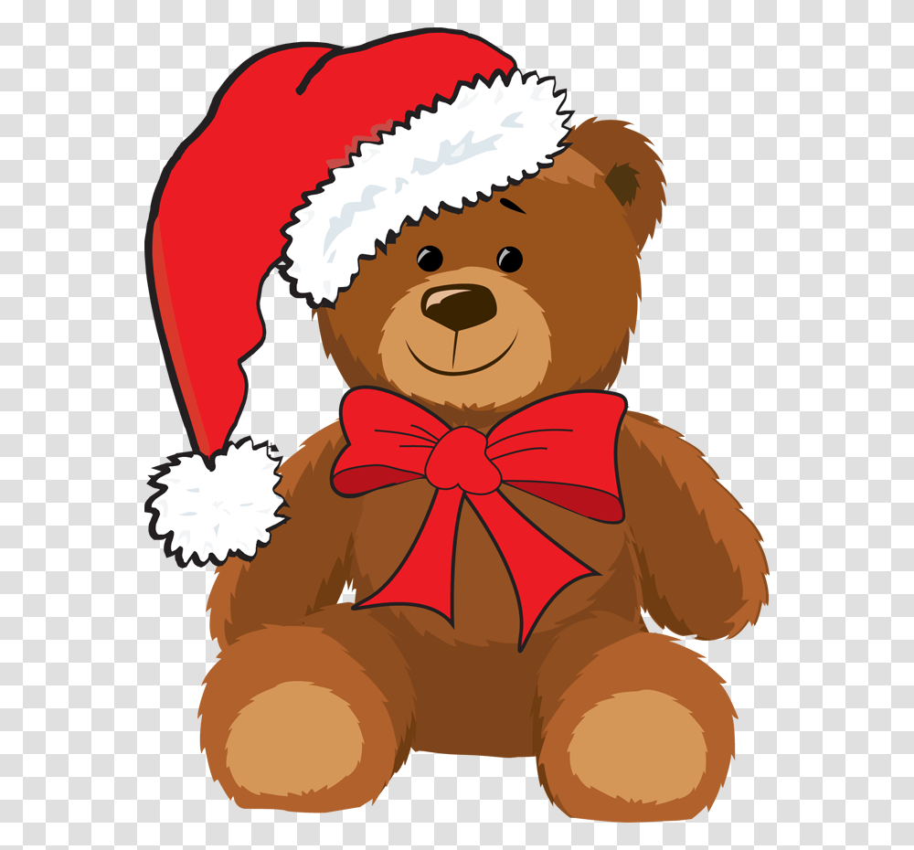 Christmas Bear Clipart Black And White Christmas Christmas Teddy Bear Clipart, Tie, Accessories, Accessory, Toy Transparent Png