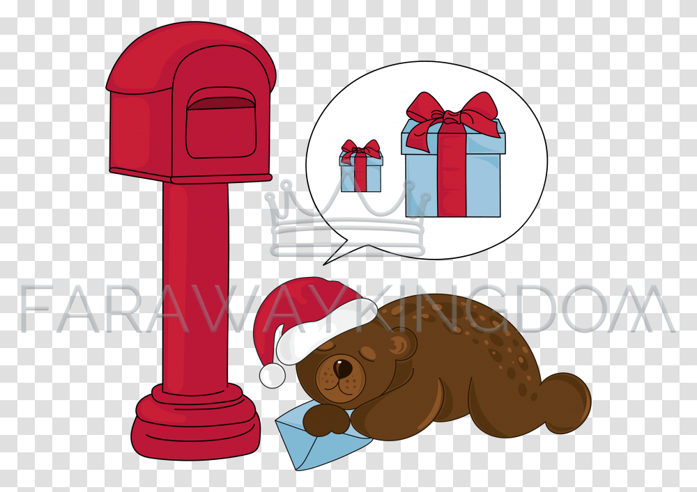 Christmas Bear Illustration, Hydrant, Fire Hydrant Transparent Png