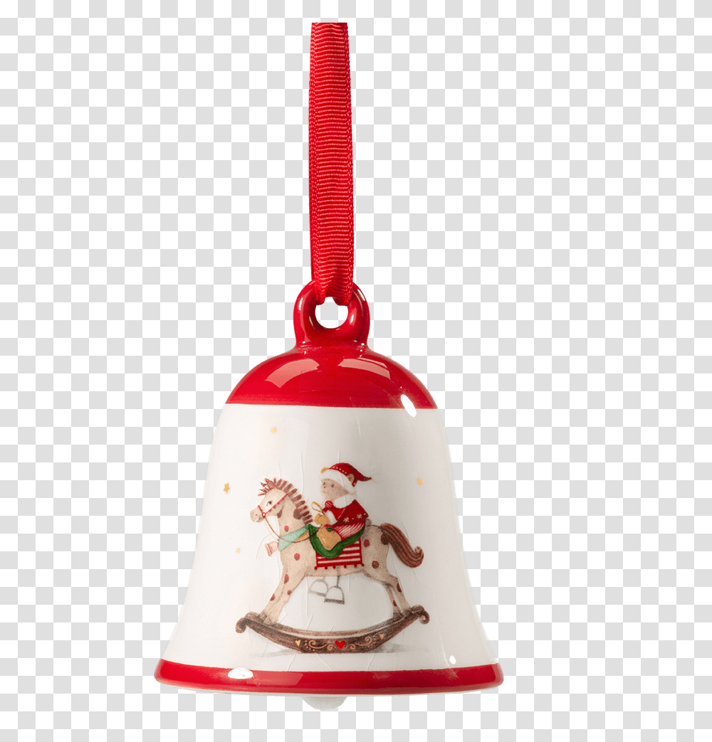 Christmas Bell Bell, Porcelain, Pottery, Snowman Transparent Png