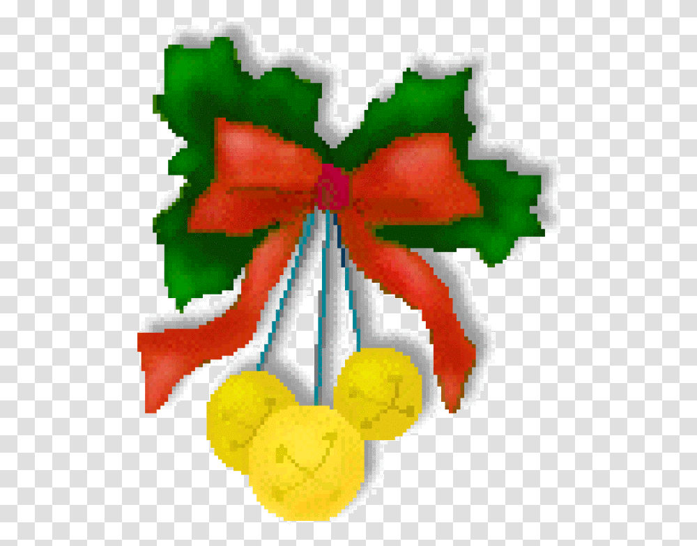 Christmas Bell Clip Art For The Holidays Moving Sleigh Bells Gif, Plant, Ornament, Pattern Transparent Png