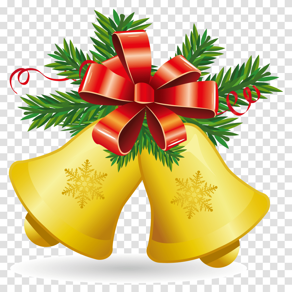 Christmas Bell, Gift, Floral Design Transparent Png