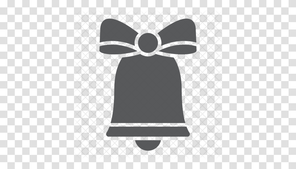 Christmas Bell Icon Of Glyph Style Illustration, Cowbell, Shower Faucet, Tie, Accessories Transparent Png