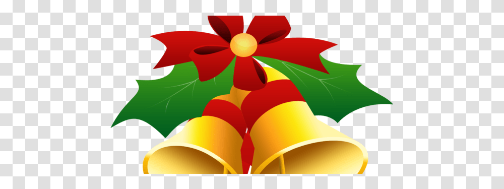 Christmas Bell Jingle Bells Yellow Flower For Handbell, Art, Graphics, Scroll Transparent Png