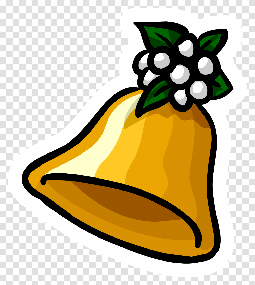 Christmas Bell Pin Club Penguin Christmas Pin, Plant, Food, Banana, Fruit Transparent Png