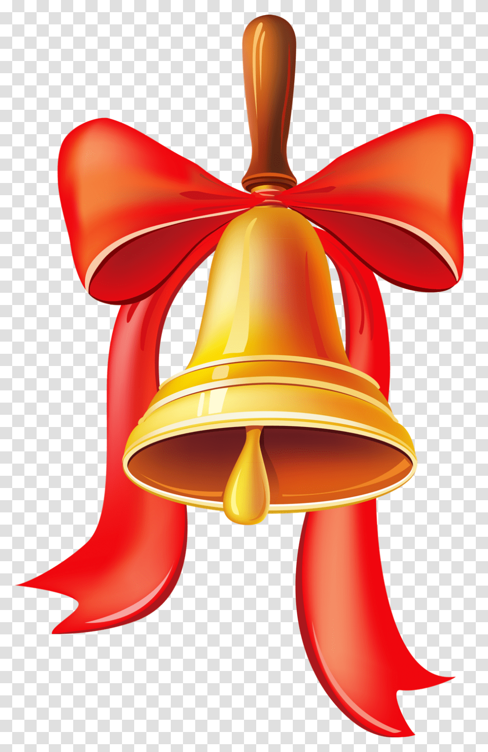 Christmas Bell With Big Ribbons Image Purepng Free School Bell, Lamp, Musical Instrument, Brass Section, Horn Transparent Png
