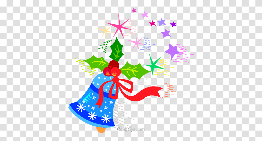 Christmas Bell With Holly Royalty Free Vector Clip Art, Poster, Advertisement, Tree Transparent Png