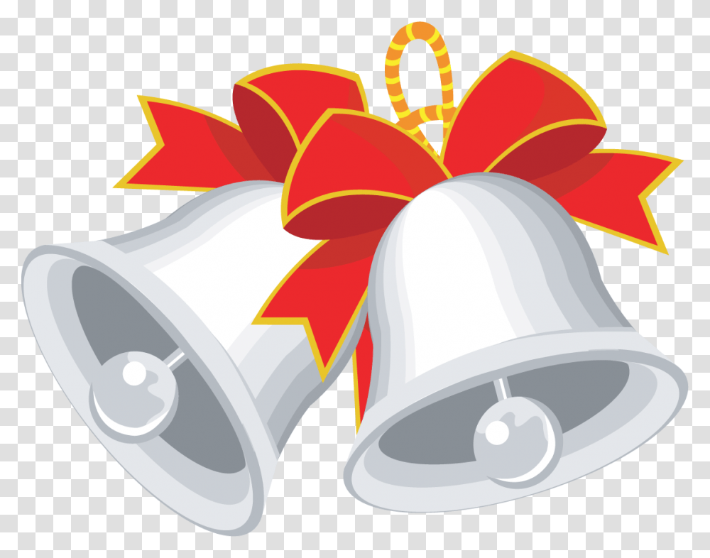 Christmas Bell With Ribbons Image Wedding Bells Clip Art, Lamp Transparent Png