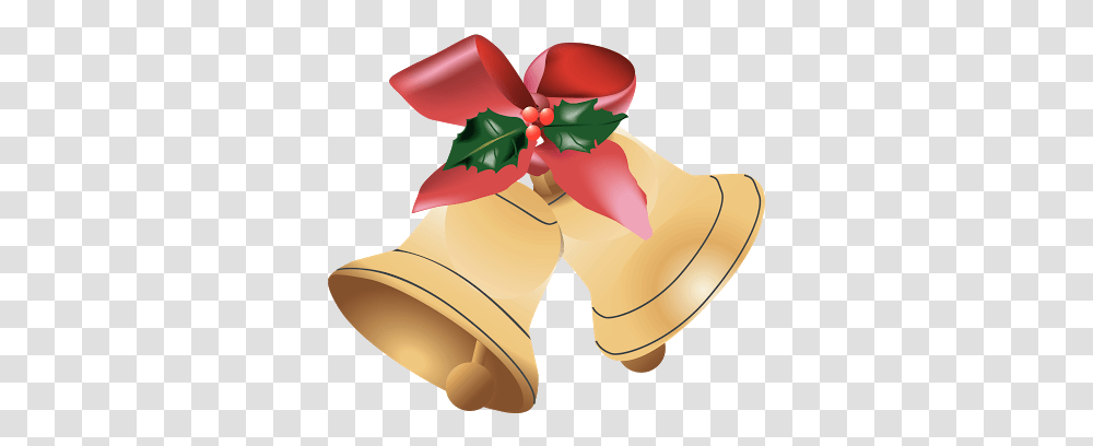 Christmas Bells Clip Art In Golden Colour For Hd Wallpapers, Apparel, Footwear Transparent Png