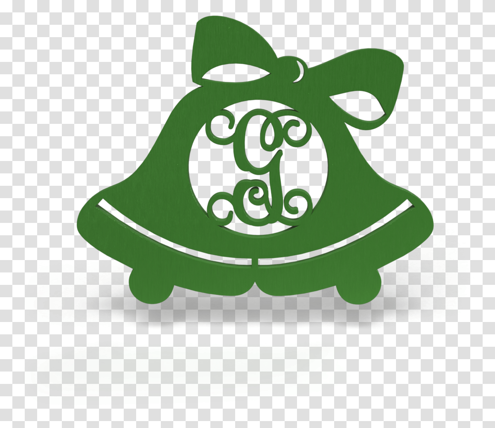 Christmas Bells Monogram Illustration, Birthday Cake, Green, Outdoors, Plant Transparent Png