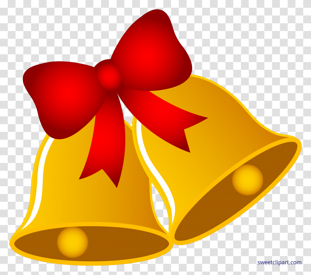 Christmas Bells With Bow Clip Art, Balloon Transparent Png