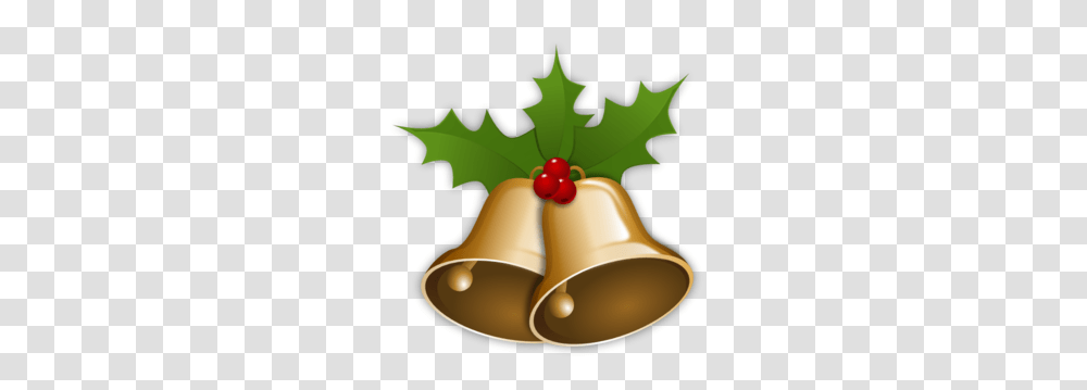 Christmas Bells With Holly Clip Art, Lamp, Plant, Leaf, Cowbell Transparent Png