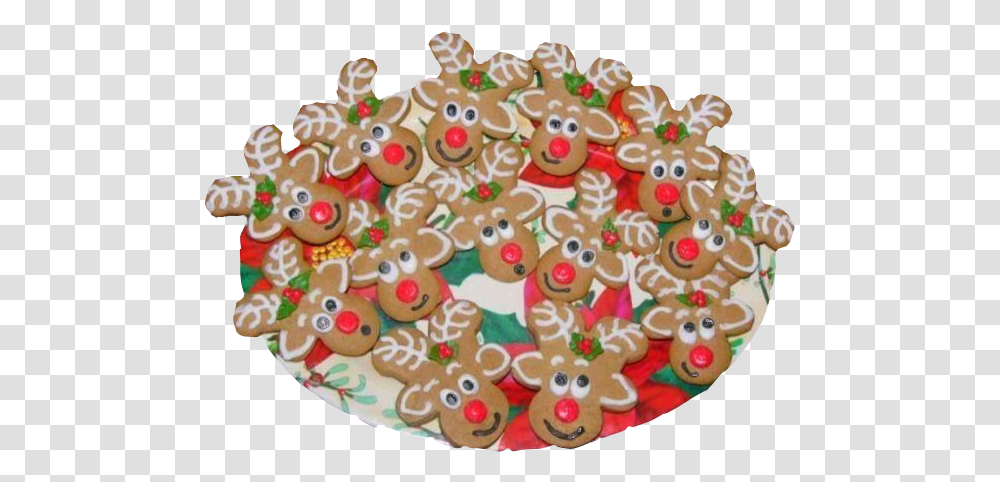 Christmas Biscuits Image Upside Down Gingerbread Reindeer Cookies, Food, Birthday Cake, Dessert, Sweets Transparent Png