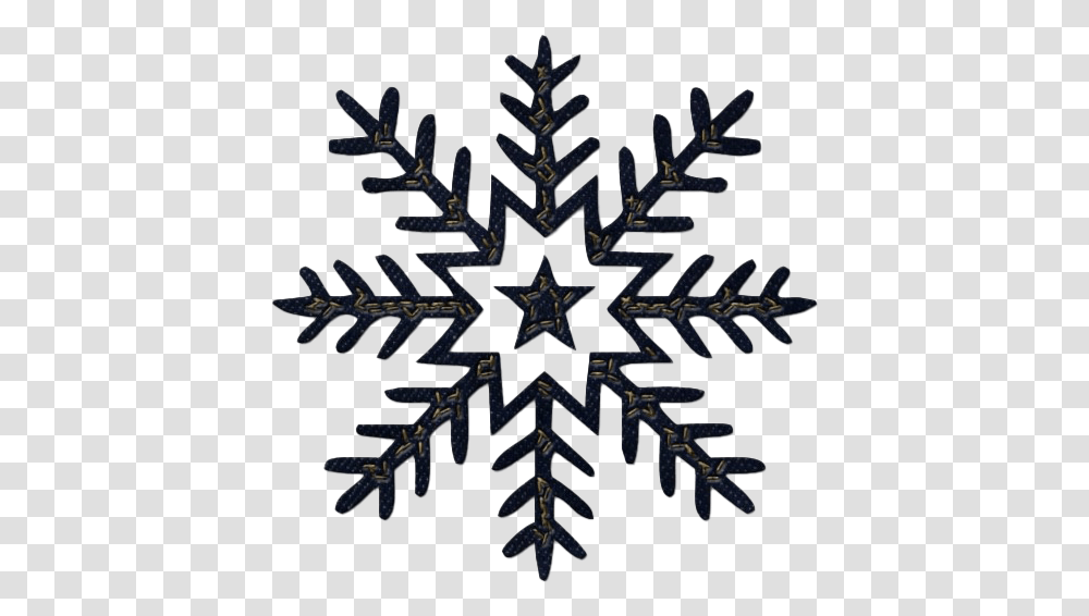 Christmas Black Snowflake Background Snowflake Black And White Transparent Png