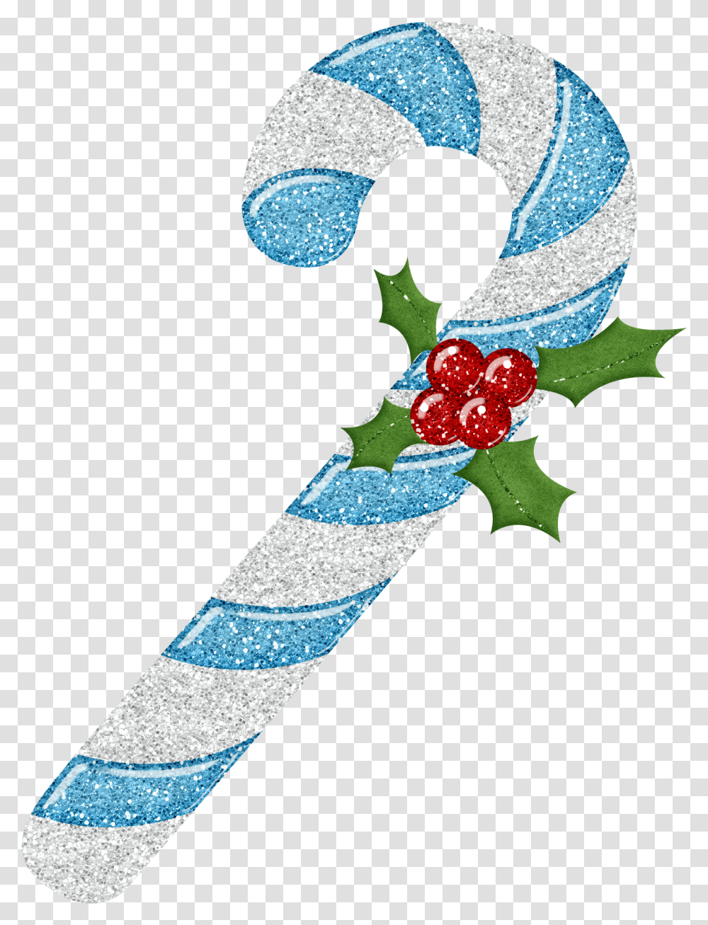 Christmas Blue White Candy Cane Clip Art, Number, Accessories Transparent Png