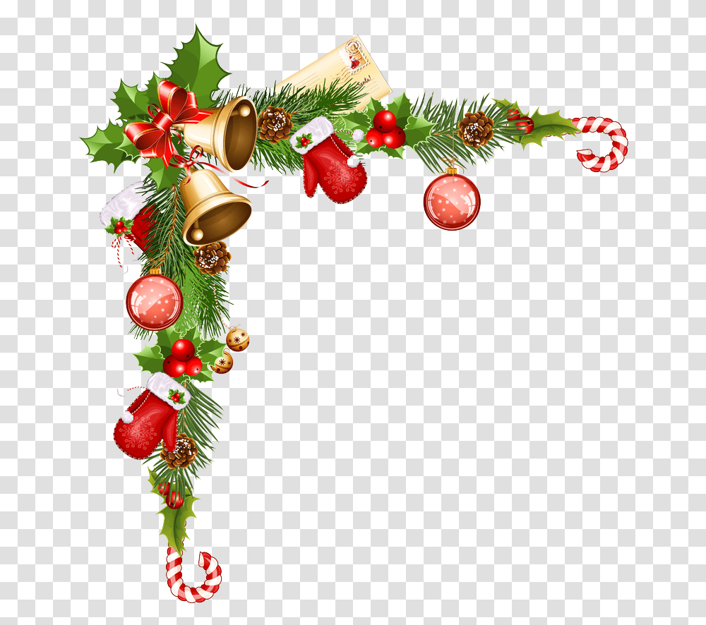 Christmas Boarder 902731 Images Pngio Christmas Corner Border, Tree, Plant, Ornament, Christmas Tree Transparent Png
