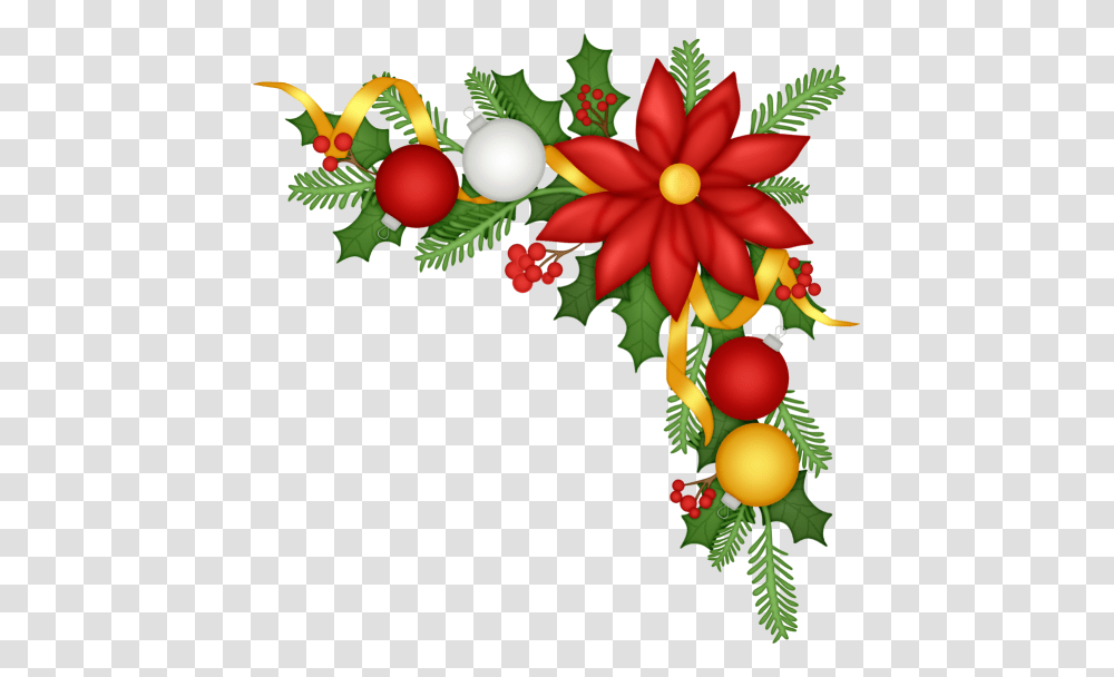 Christmas Border Christmas, Floral Design, Pattern Transparent Png