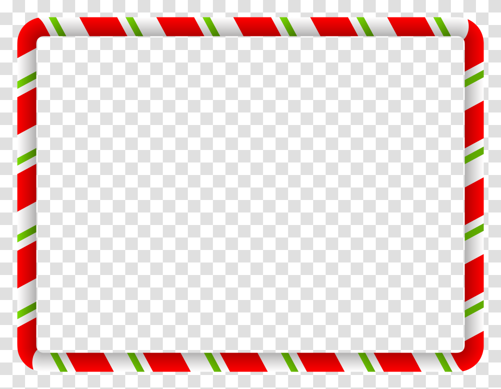 Christmas Border Green Red Clipart Gallery, Envelope, Mail, Airmail, Fence Transparent Png